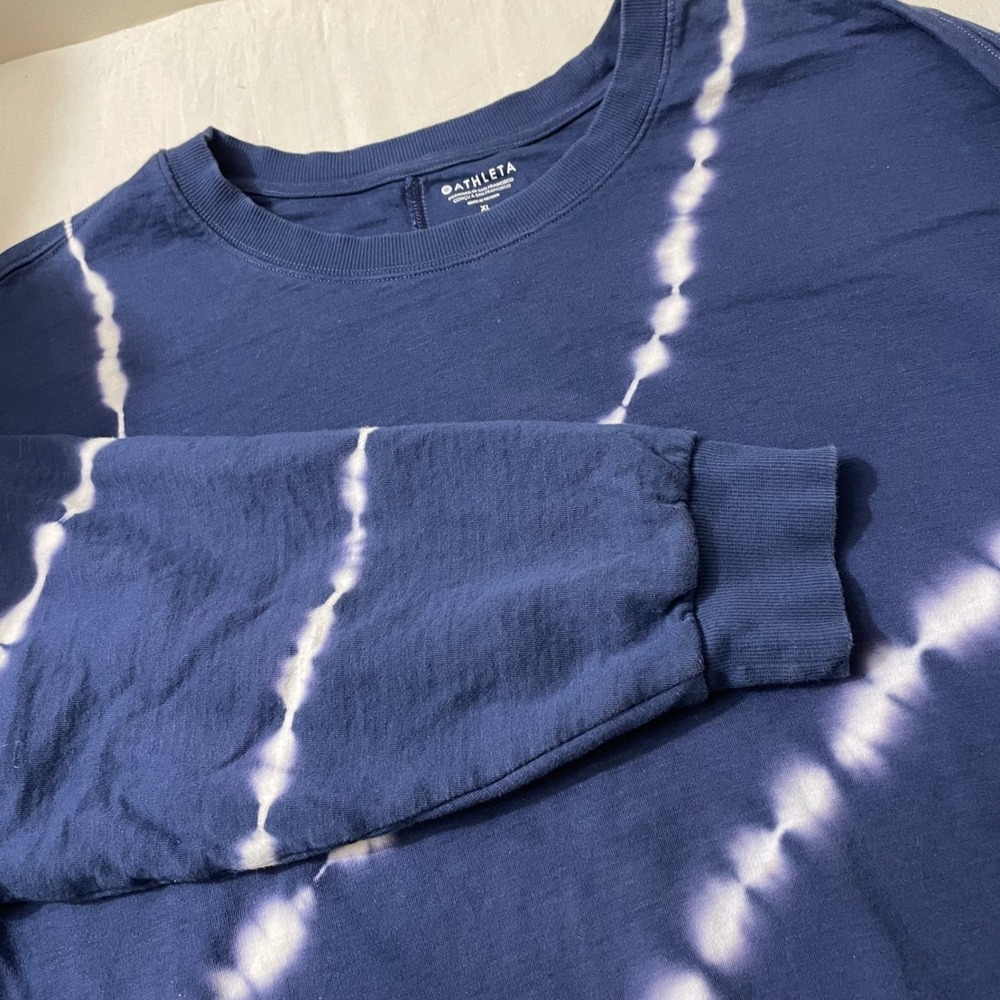Athleta Womens Size‎ XL Sundown Tie Dye Sweatshirt Pullover Long Sleeve Active